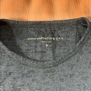 John Varvatos Slate Blue Textured T-Shirt